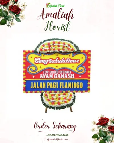 Bunga Papan Congratulation di Kemambang